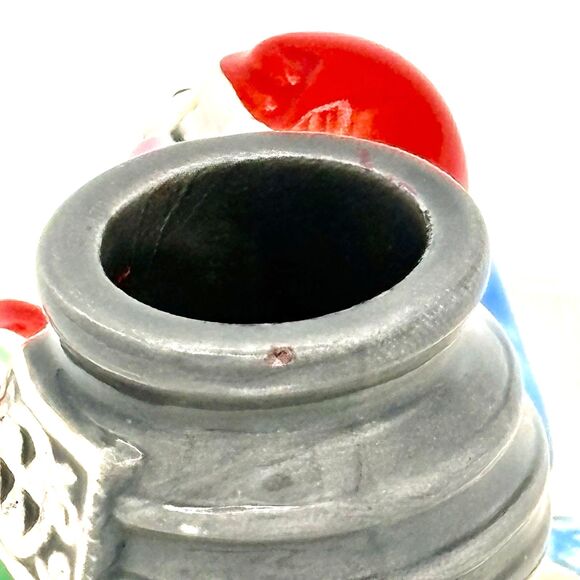 Vintage 1983 Avon Christmas Snuggly Mouse By Stove - Ceramic Candle Holder - Picture 6 of 8